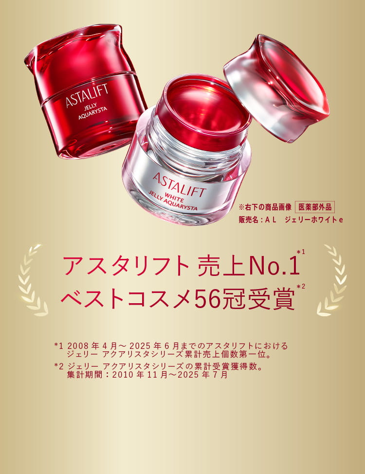 アスタリフト売上No.1 ベストコスメ56冠受賞