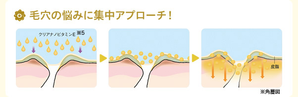 毛穴の悩みに集中アプローチ！